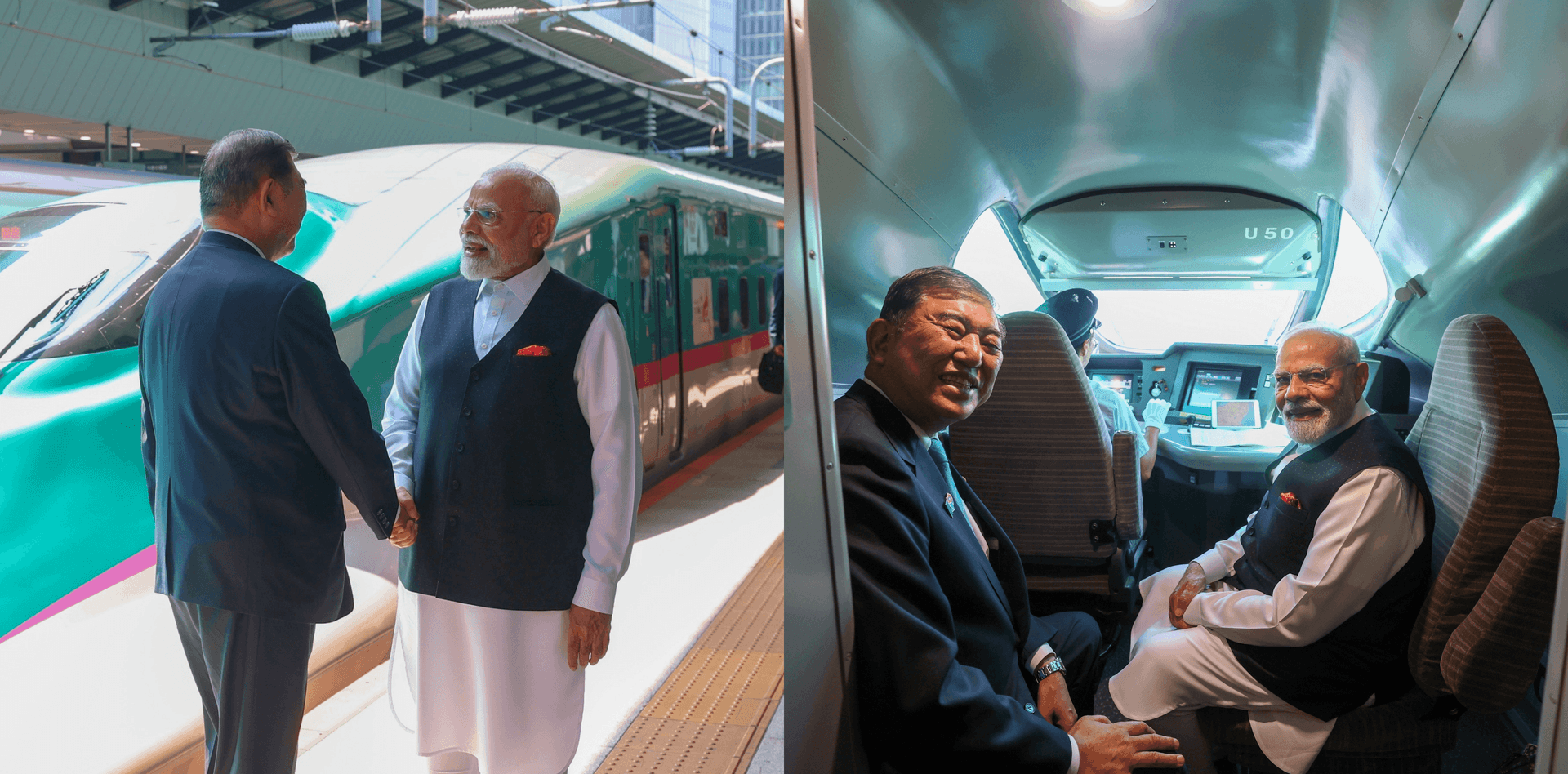 PM Modi bullet train ride Japan