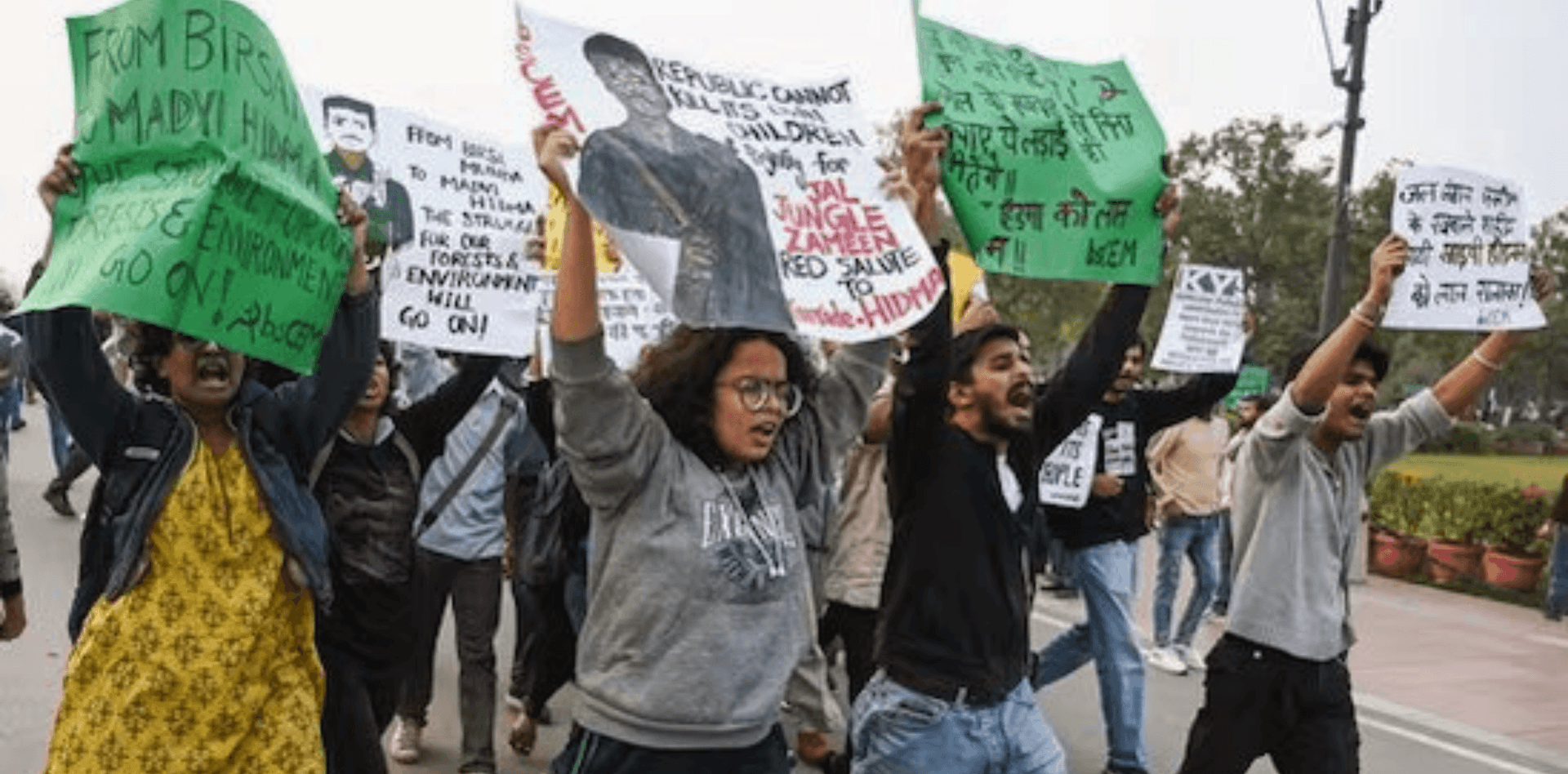 Protest in India Gate