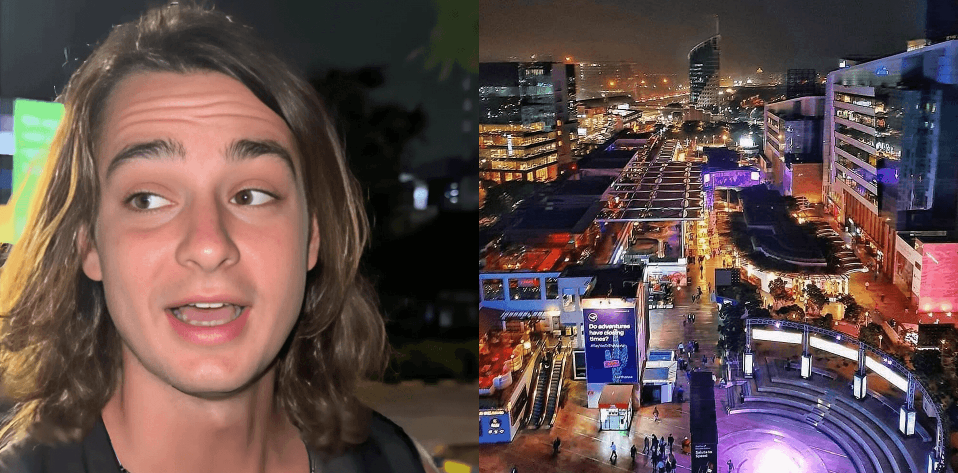 US YouTuber in Gurgaon's Cyber Hub