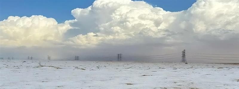 Saudi Arabian Desert Witnesses Snowfall for the First Time