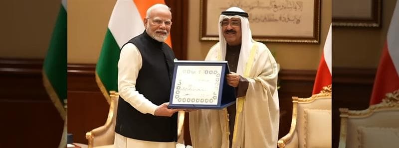 PM Modi Awarded Highest Civilian Award, Order of Mubarak Al Kabeer, in Kuwait