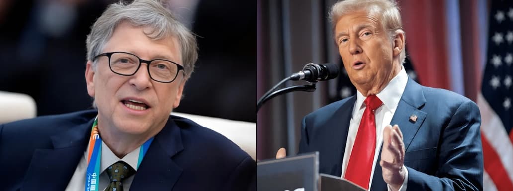 Bill Gates Discusses Global Health with Donald Trump at Mar-a-Lago Dinner