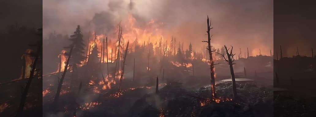 Authorities in Kashmir Issues Forest Fire Warning in the Coming Week