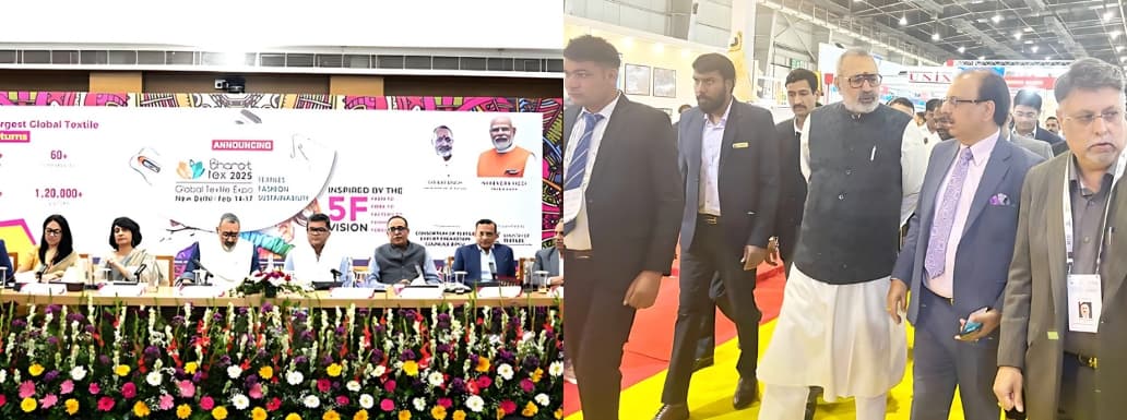 Mega Global event ‘Bharat Tex 2025’ commencing in Delhi